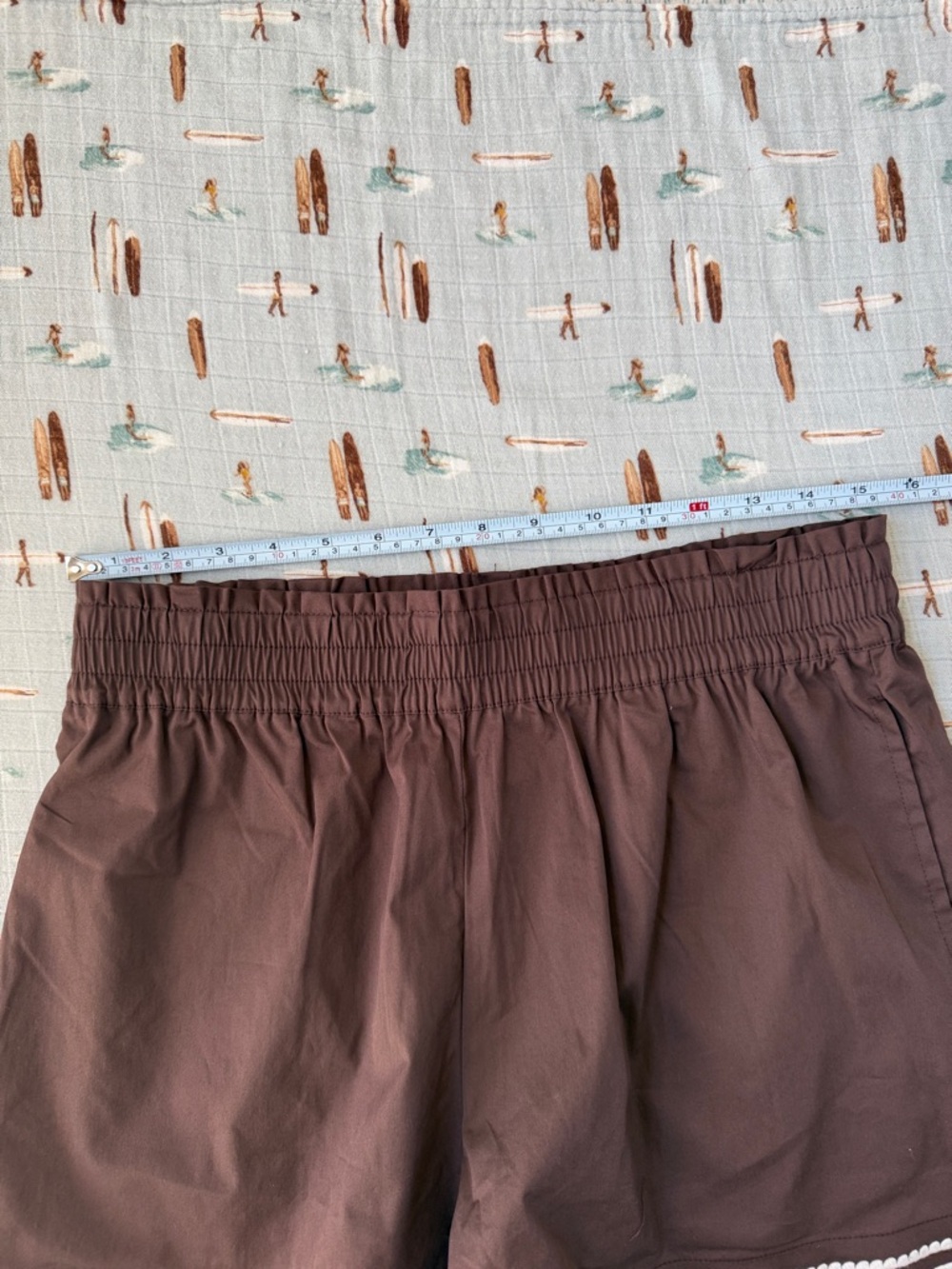Caroline Constas Brown Two-Piece Set with Cream Embroidered Trim - Picture 12 of 14